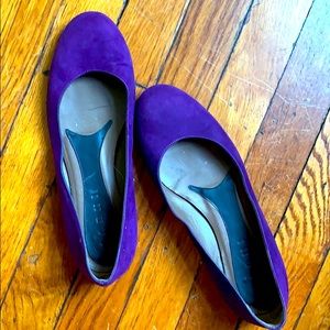 Marni purple suede ballerina flats